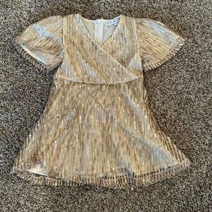 Ivy City Mini Golden Dress